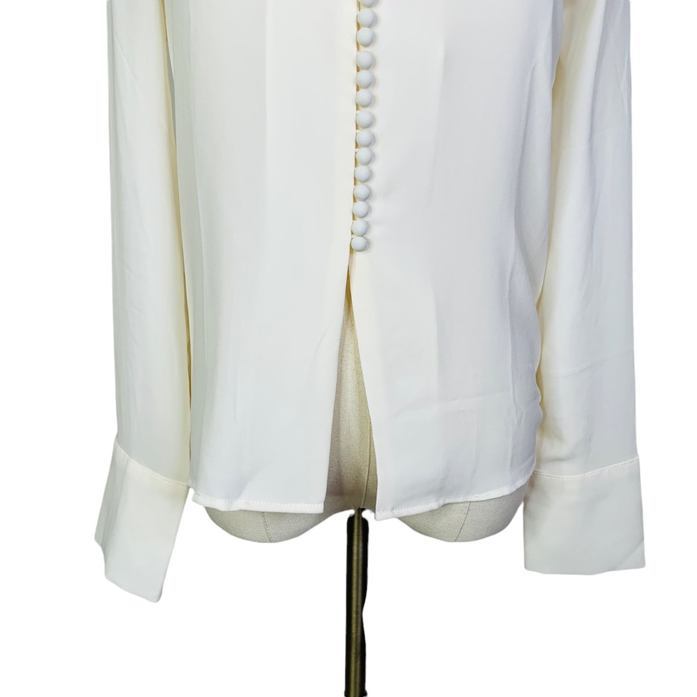 Style Keepers Ivory Button Front Collared Blouse … - image 8